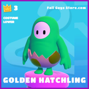 Golden Hatchling costume lower epic Fall Guys Skin