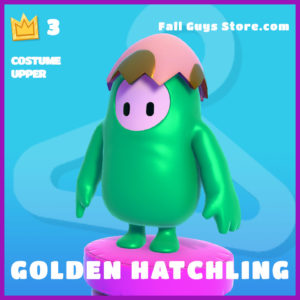Golden Hatchling costume upper epic fall guys item
