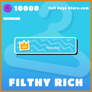 Filthy Rich nickname fall guys item