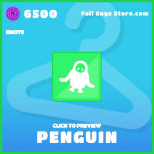 Penguin Fall Guys Emote