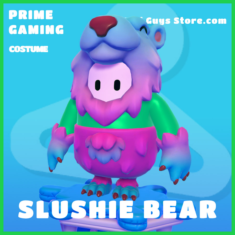 Slushie Bear Costume Fall Guys Prime Gaming Rare skin