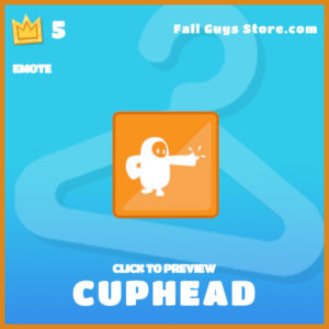 cuphead legendary emote fall guys