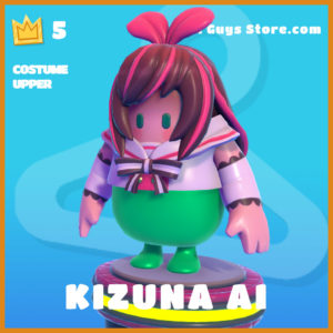 Kizuna AI costume upper legendary fall guys skin