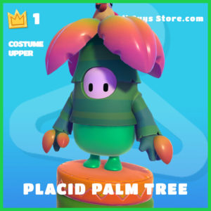 placid palm tree rare costume upper fall guys skin