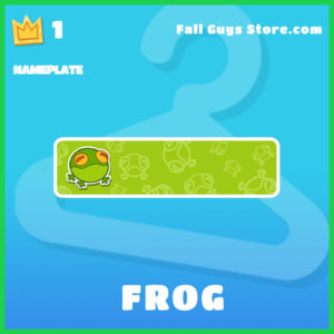 frog nameplate fall guys