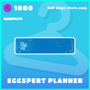 eggspert planner nameplate fall guys