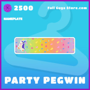 party pegwin epic nameplate fall guys