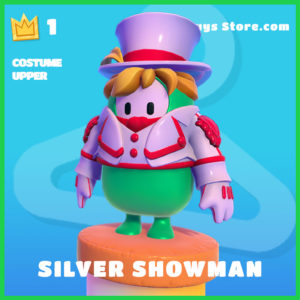 silver showman rare costume upper fall guys