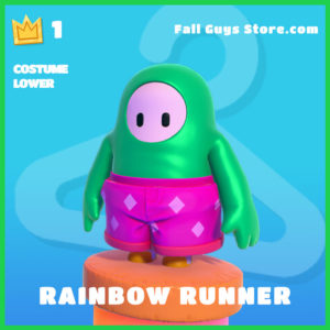 rainbow runner rare costume lower fall guys