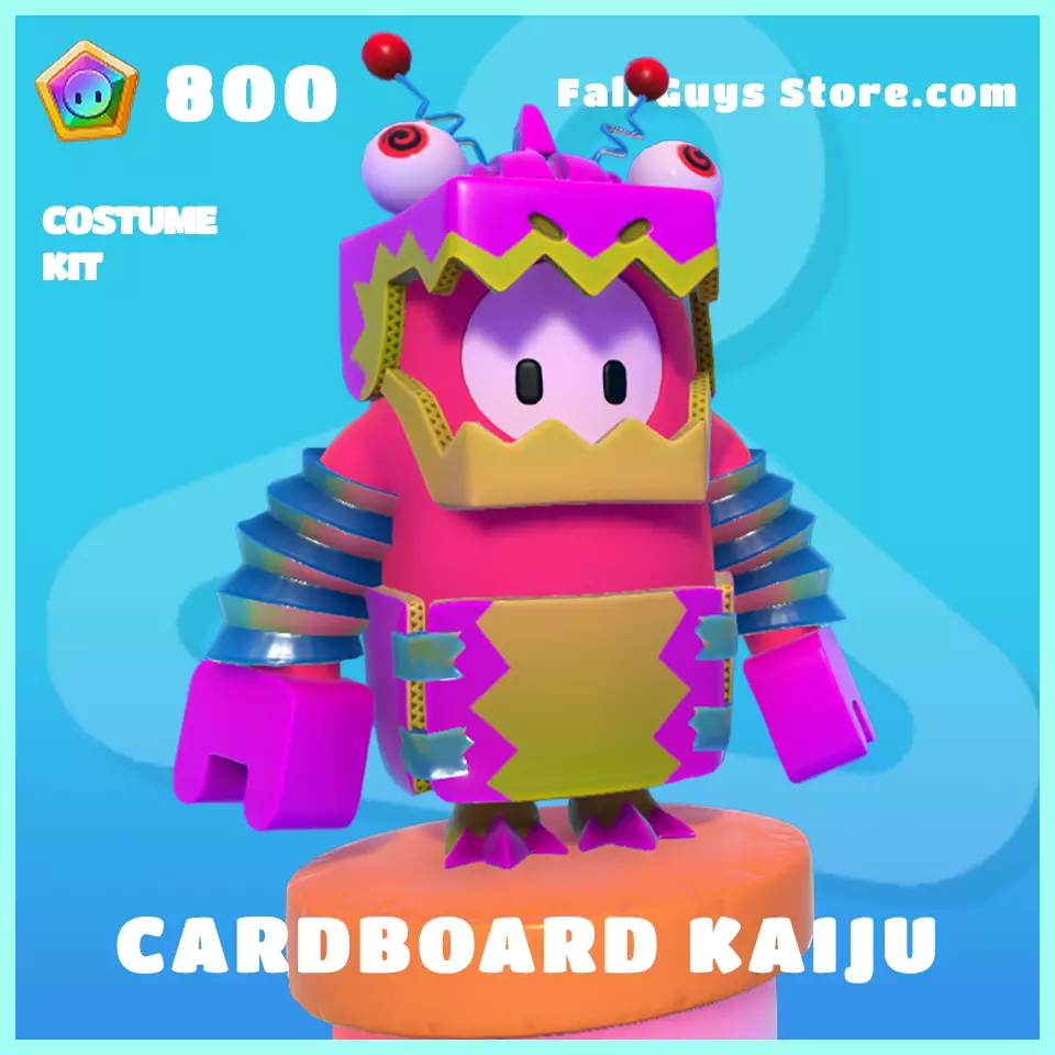 cardboard kaiju rare costume fall guys