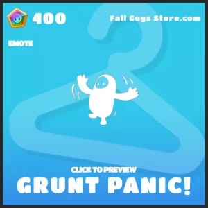 grunt panic! emote special fall guys