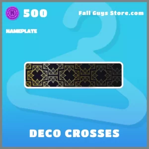 deco crosses nameplate common fall guys