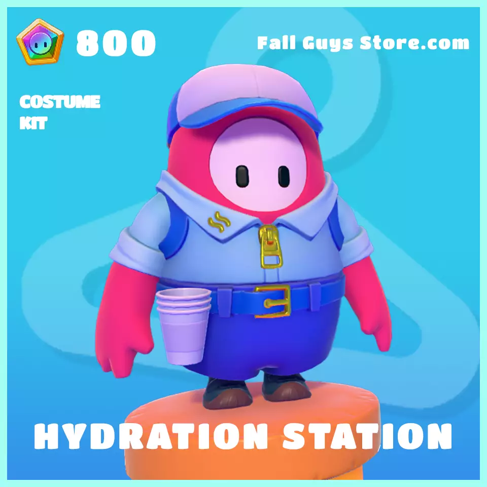 hydration station rare costume fall guys