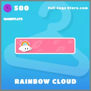 rainbow cloud nameplate common fall guys