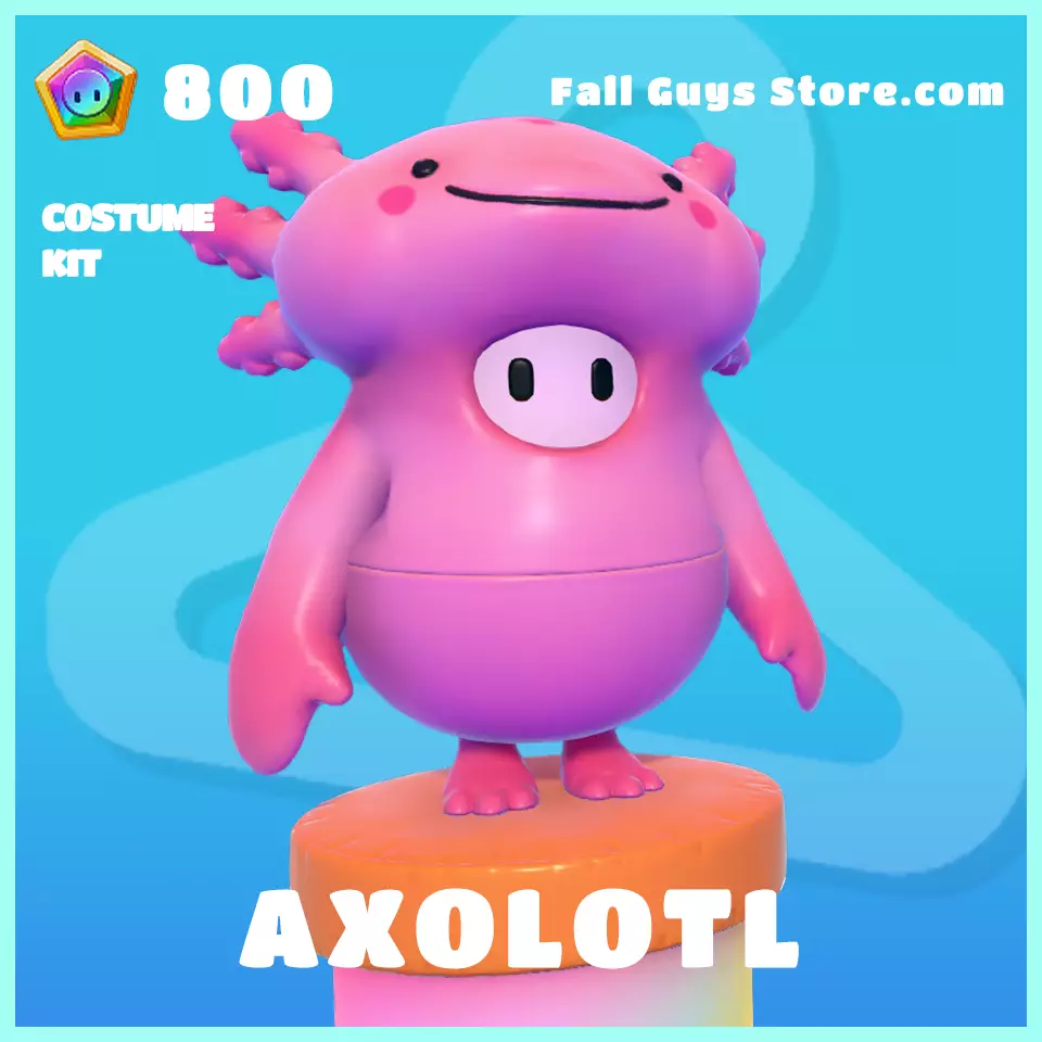 axolotl rare costume fall guys