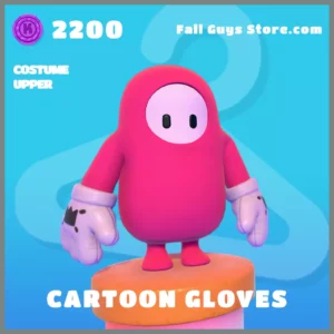 cartoon gloves costume upper fall guys