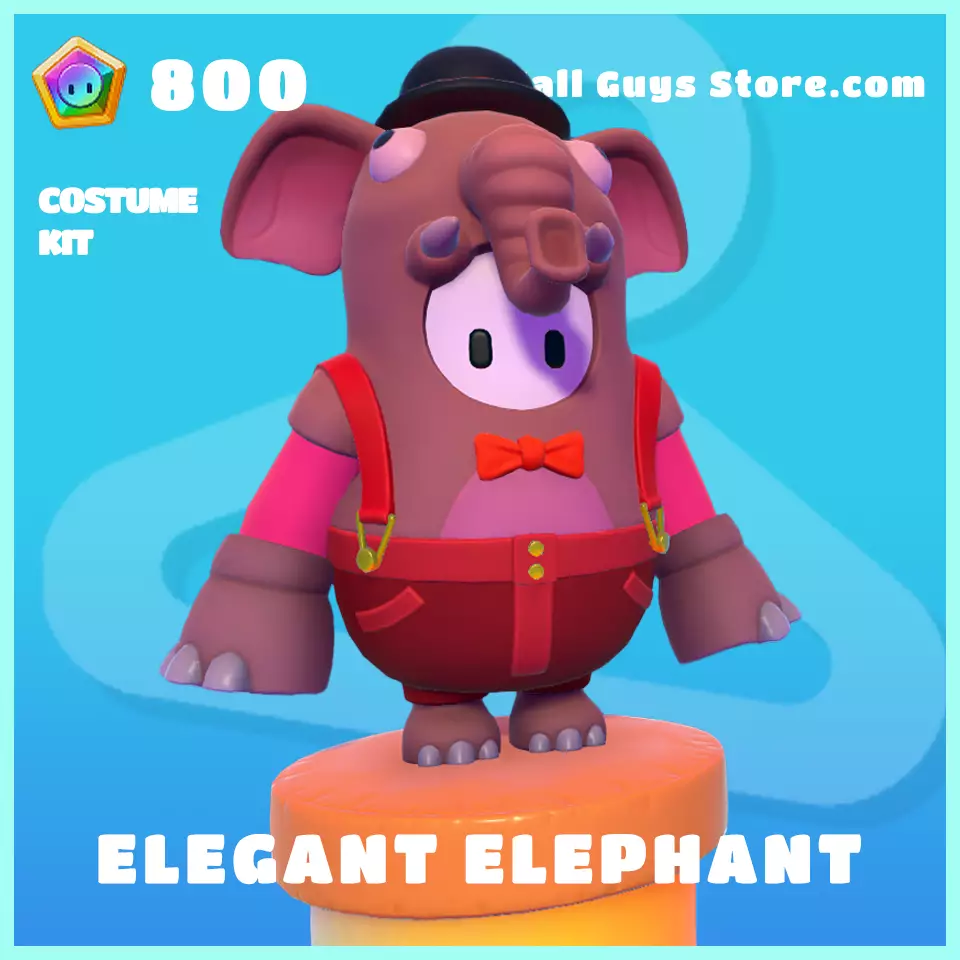elegant elephant rare costume fall guys