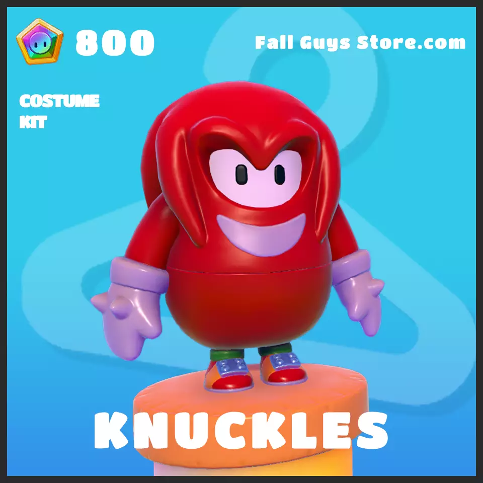 knuckles costume fall guys sonic