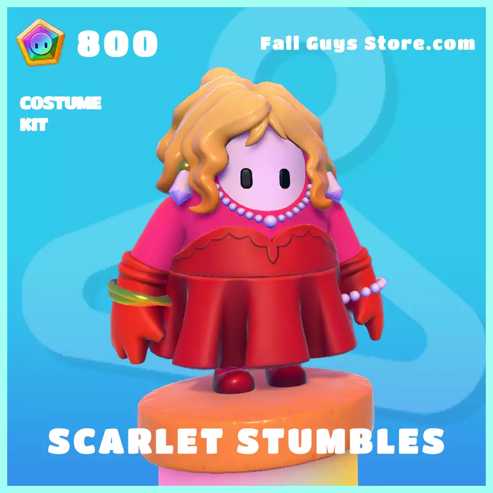 scarlet stumbles costume rare fall guys