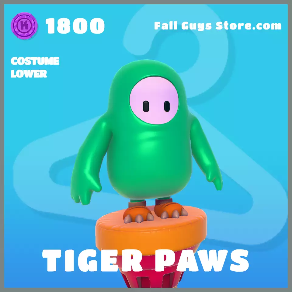 Tiger Paws Costume Lower Skin in Fall Guys