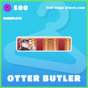Otter Butler nameplate in Fall Guys