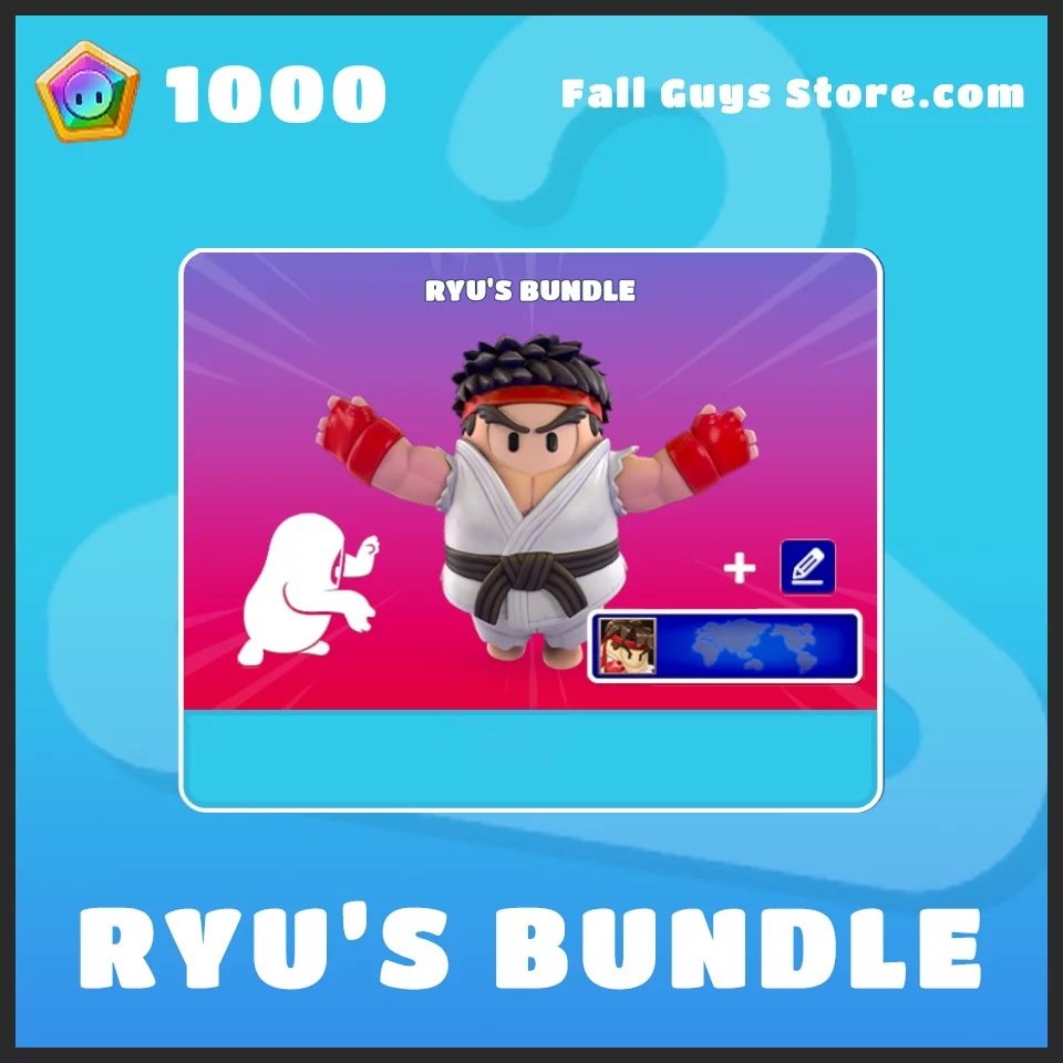 Ryu Bundle Street Fighter Fall Guys Skin