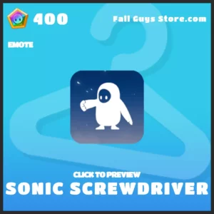 sonic screwdriver emote fall guys