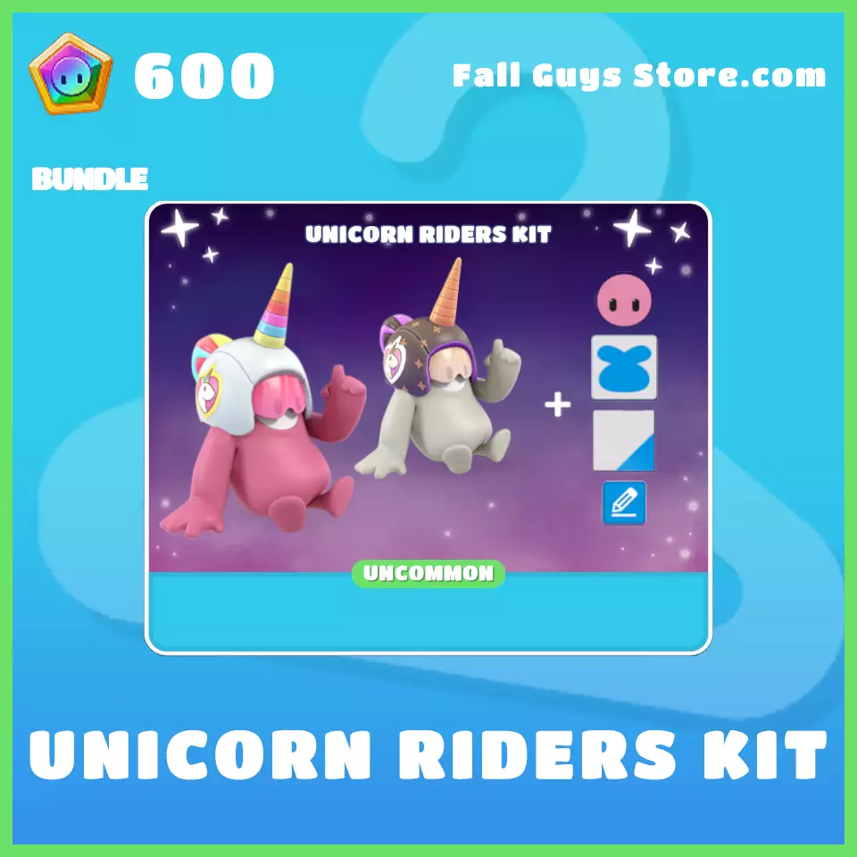 unicorn riders kit bundle fall guys