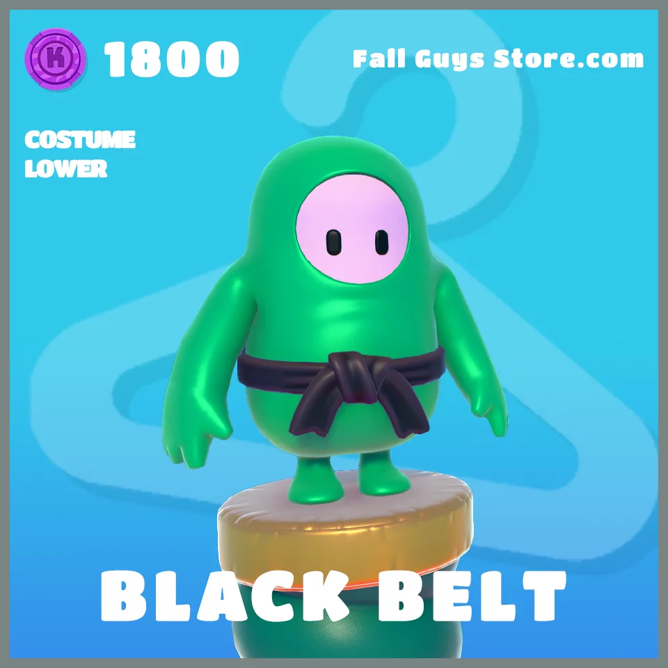 Black Belt Costume Lower in Fall Guys