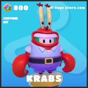 Krabs Fall Guys Spongebob Costume Skin