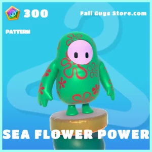 Sea Flower Power Fall Guys Spongebob Pattern
