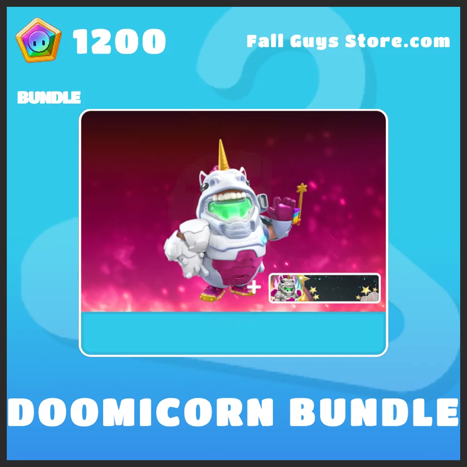Doomicorn bundle in Fall Guys