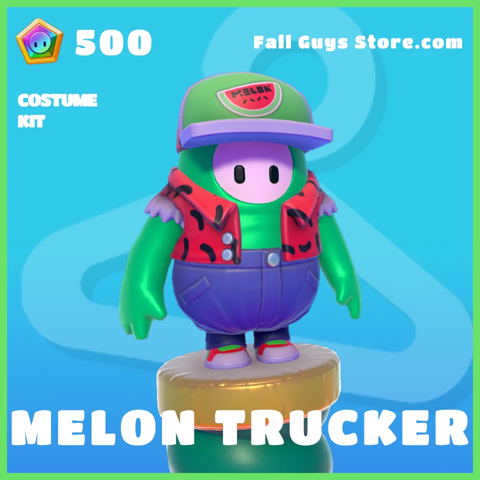 Melon Trucker Costume Kit Skin in Fall Guys