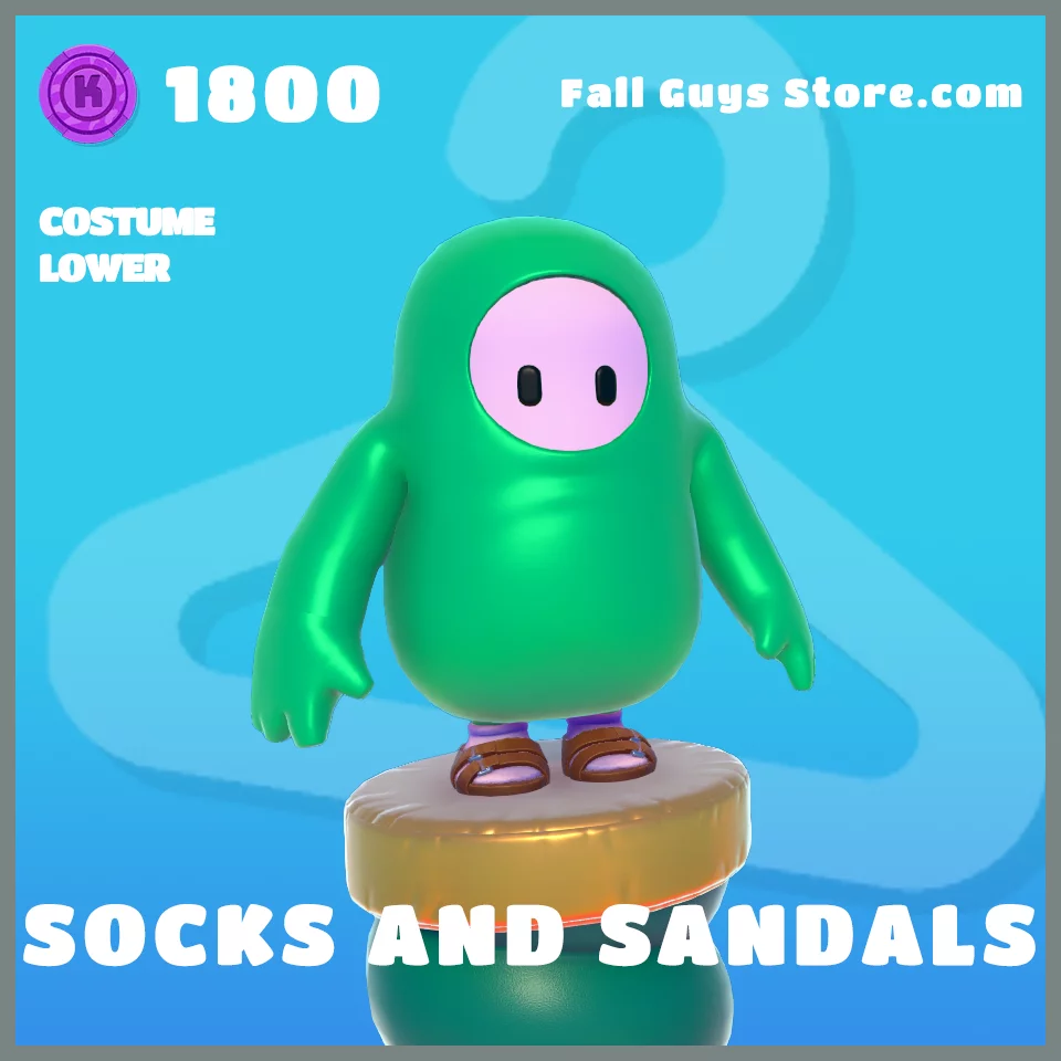 Socks and Sandals Costume Lower in Fall Guys