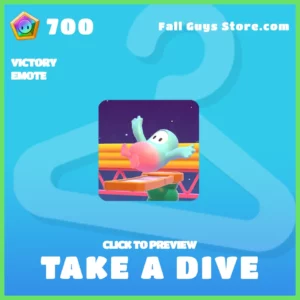 Take A Dive Victory Emote in Fall Guys