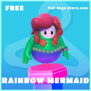 Rainbow Mermaid Skin Costume in Fall Guys