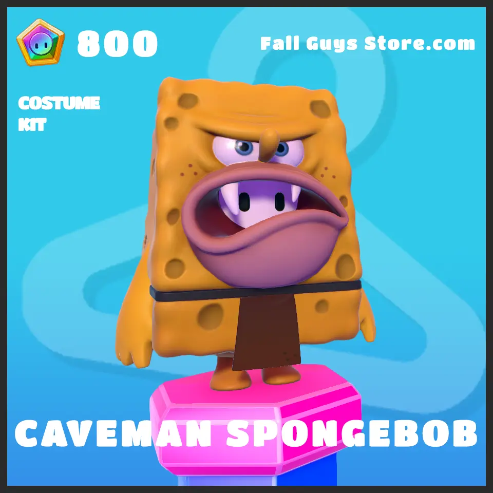 Caveman Spongebob Squarepants Skin in Fall Guys