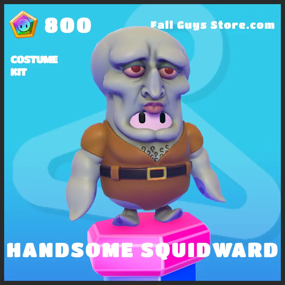 Handsome Squidward Skin in Fall Guys