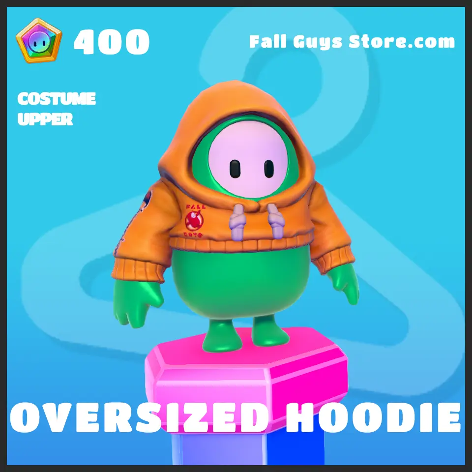 Oversized Hoodie Costume Upper in Fall Guys