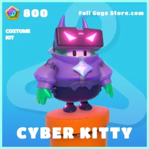 Cyber Kitty Costume Kit Skin in Fall Guys