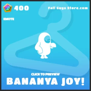 Bananya Joy! Fall Guys Emote