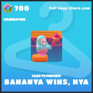 Bananya Wins, Nya Celebration in Fall Guys