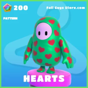 Hearts pattern in fall guys