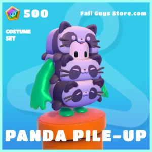 Panda Pile-Up Costume Set Skin in Fall Guys